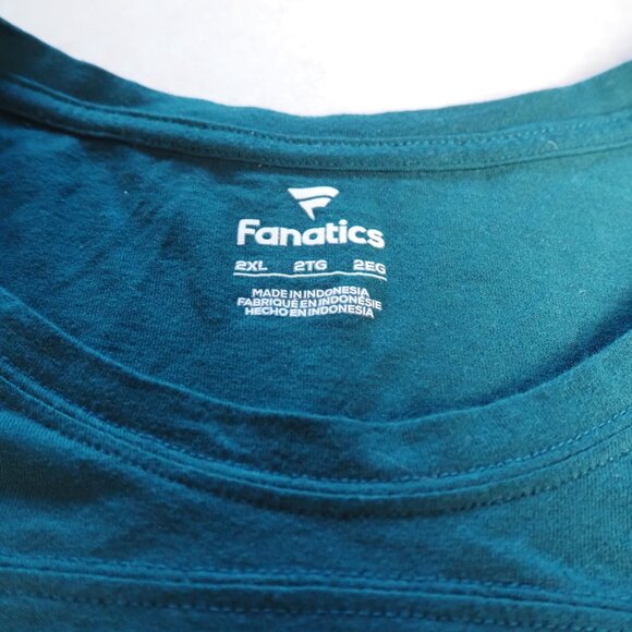 Fanatics NFL Eagles Women's 3/4 Sleeve Shirt XXL Stripes - Pre-owned (Defect) - Picture 4 of 9